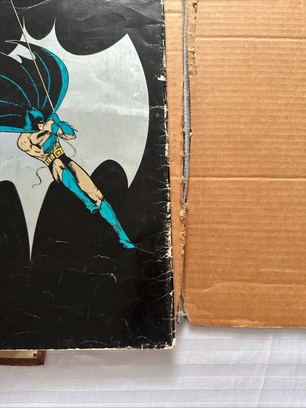Vintage Batman Lot – 1975 DC Famous First Edition #1 + Retro Metal Wall Sign